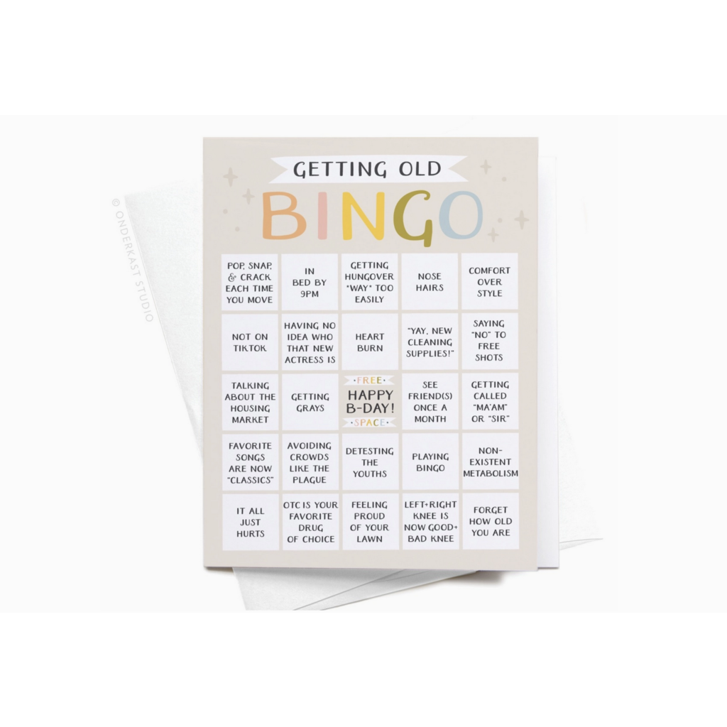 Getting Old Bingo Card