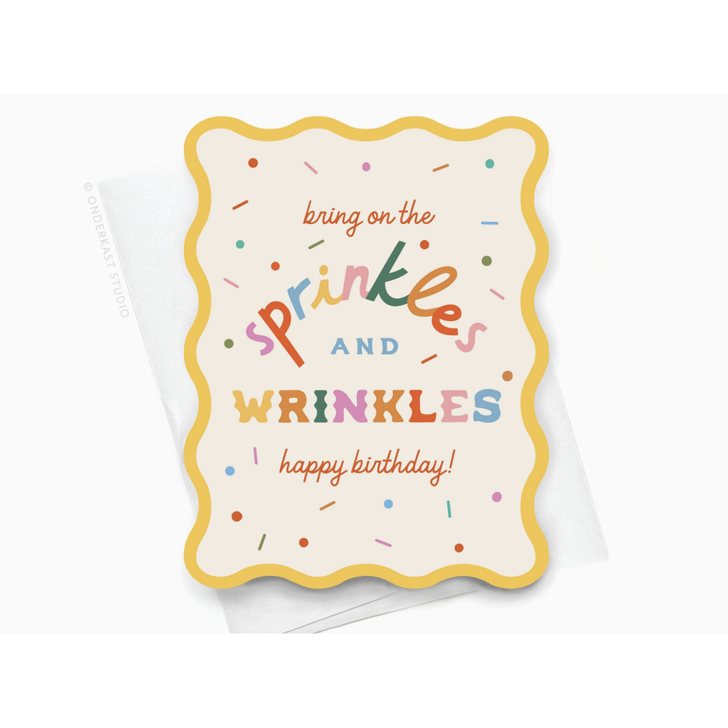 Wavy Sprinkles & Wrinkles Birthday Card