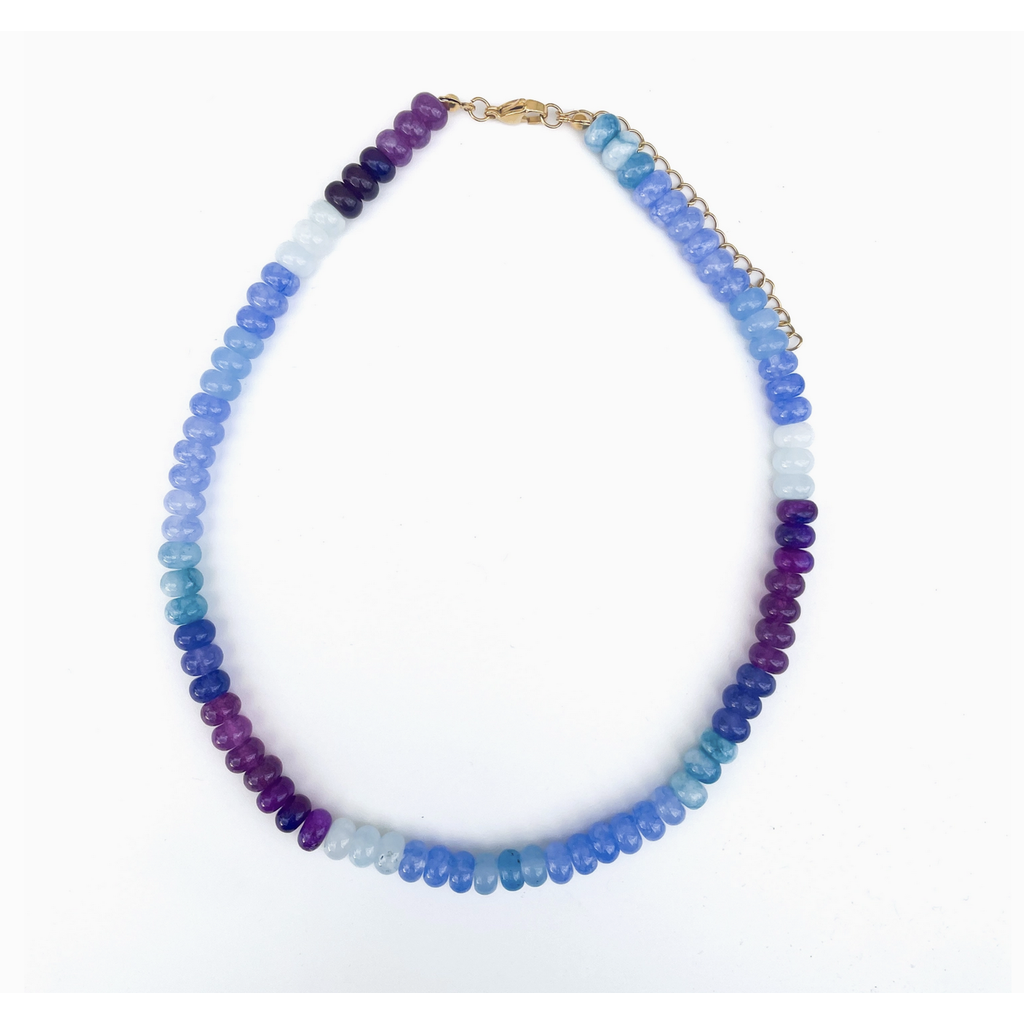 Heather Rainbow Gemstone Necklace