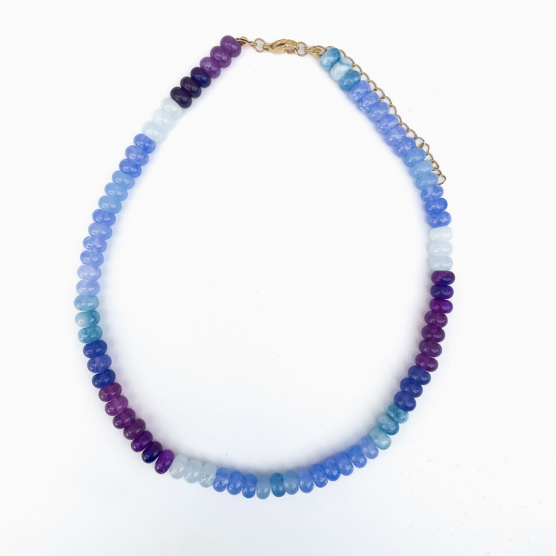 Heather Rainbow Gemstone Necklace