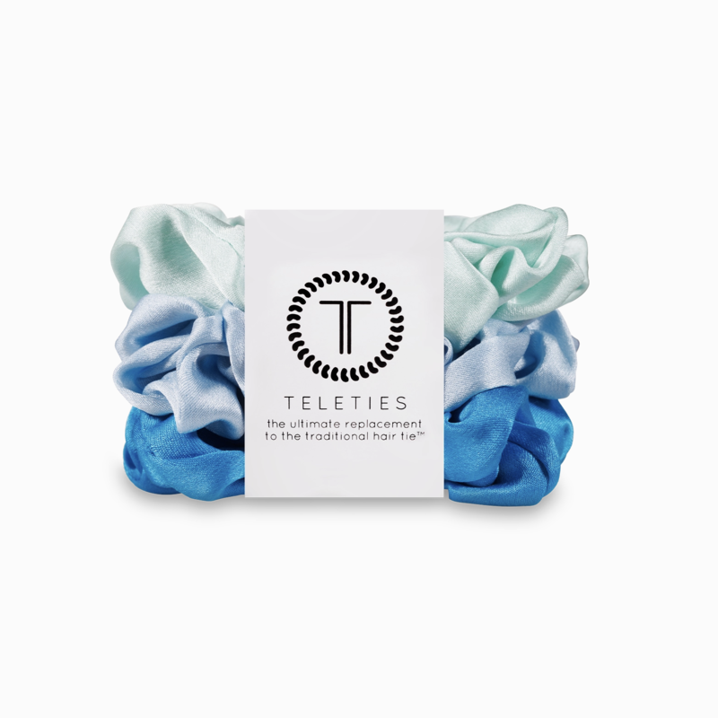 Blue My Mind Small Silk Hair Scrunchie