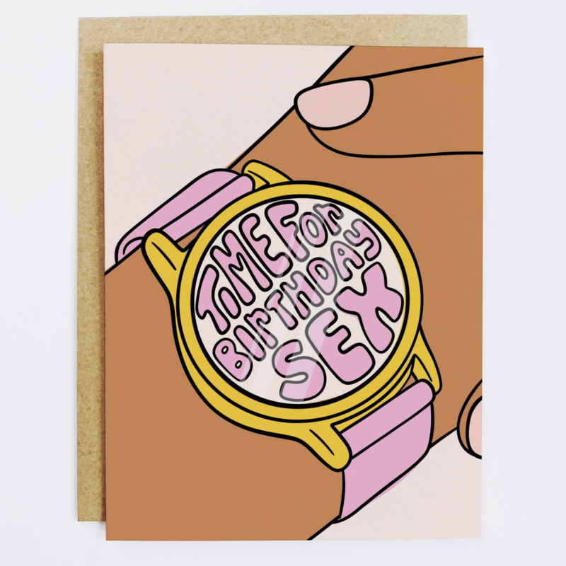 Time For Birthday Sex Card