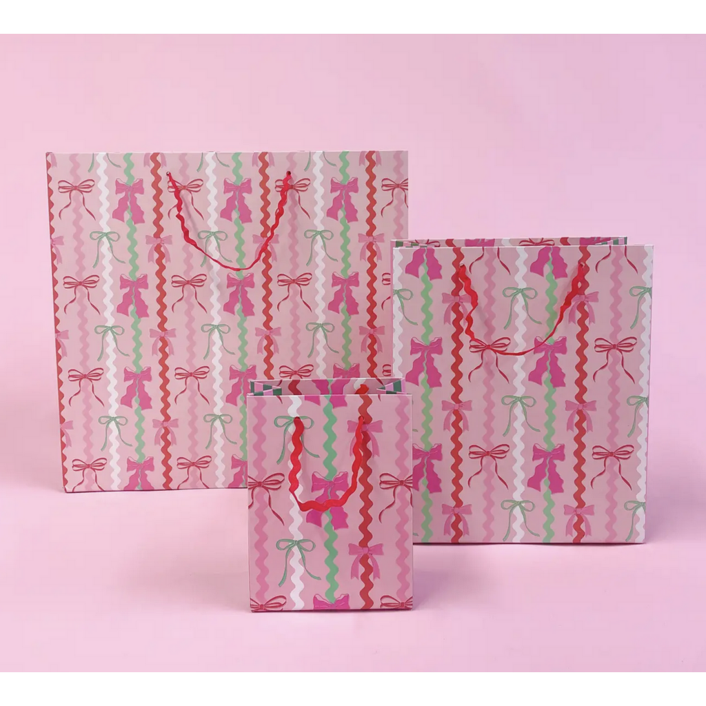 Ric Rac Bows Gift Bag with Tag