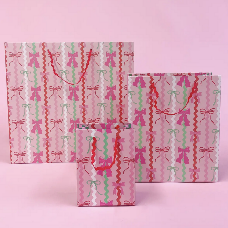 Ric Rac Bows Gift Bag with Tag