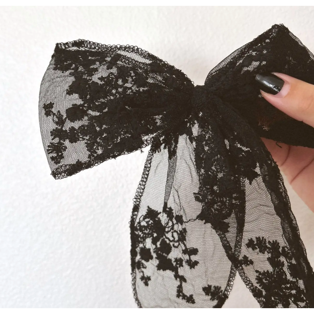 Black Bow Barrette
