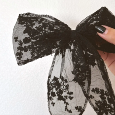 Black Bow Barrette
