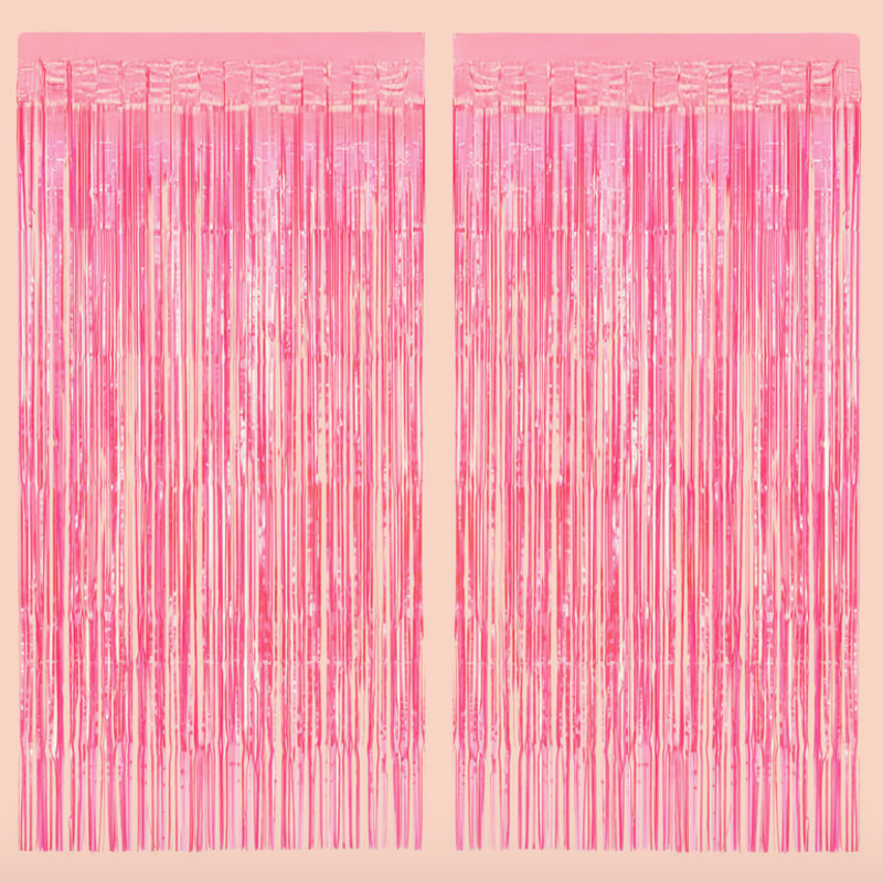 Pink Foil Curtain