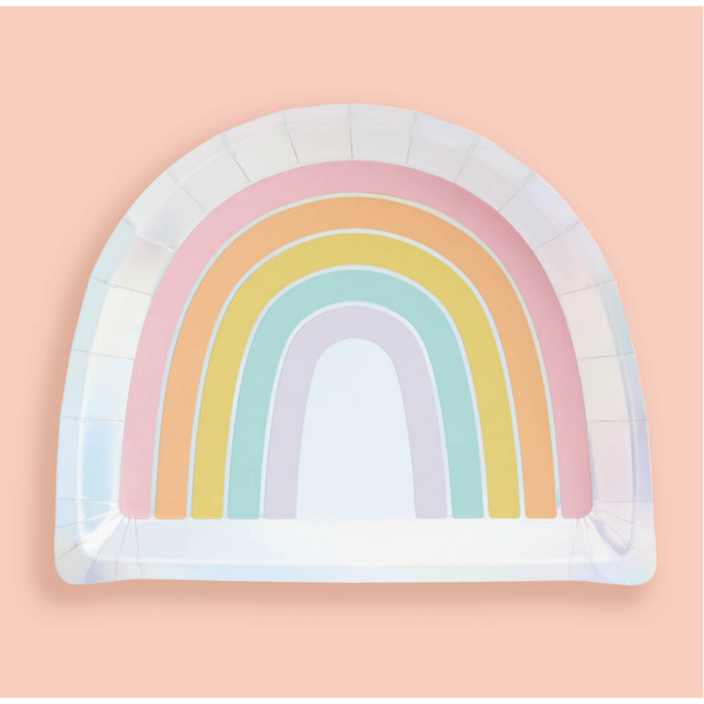 Rainbow Pastel Paper Plates