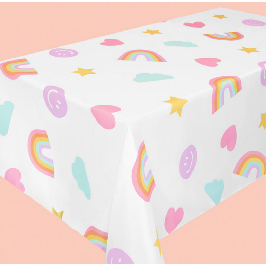 Rainbow Washable Table Cover