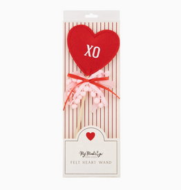 Puffy Felt Heart Wand