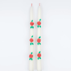 Rose Taper Candles
