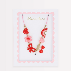 Hearts & Cherries Enamel Charm Necklace