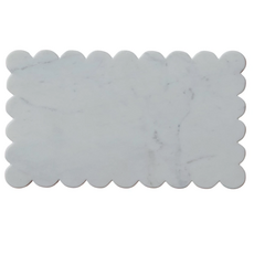 Marble Cheese/Cutting Board w/ Scalloped Edge