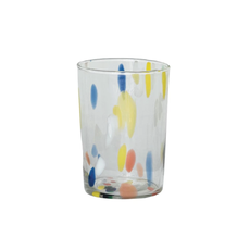 10 Oz. Hand-Blown Confetti Drinking Glass