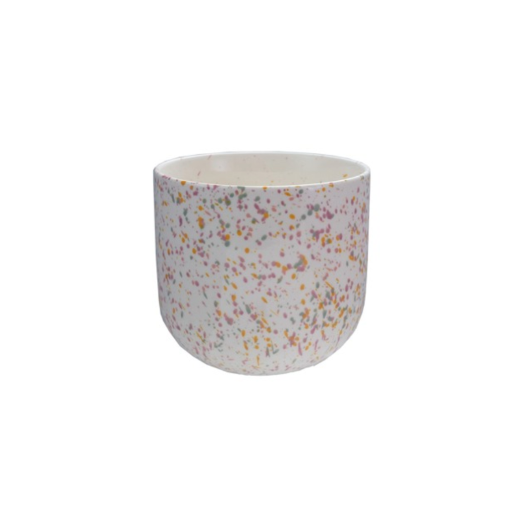 Stoneware Confetti Planter