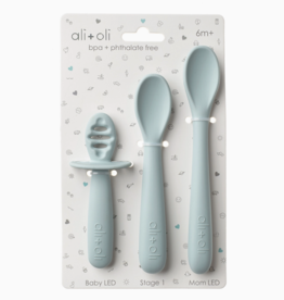 Blue Multi Stage Spoon Set 6m+
