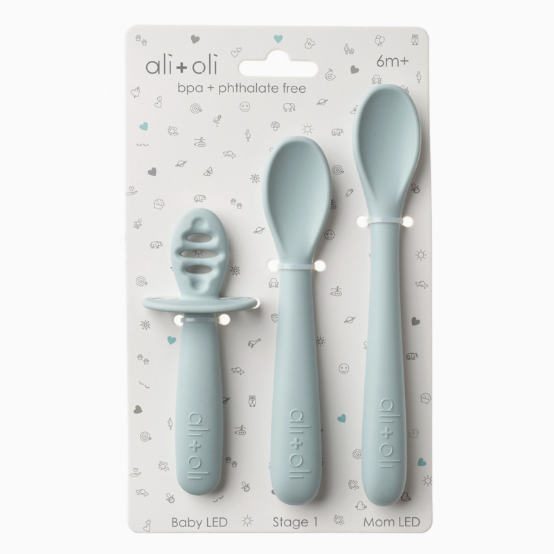 Blue Multi Stage Spoon Set 6m+
