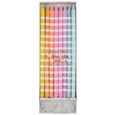 Striped Pastel Party Candles