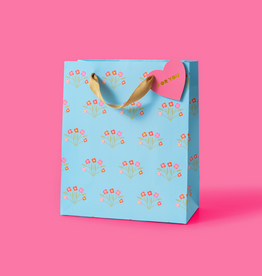 Blue Bouquets Medium Gift Bag