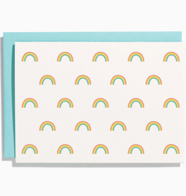 Rainbow Pattern Letterpress Card Box Set
