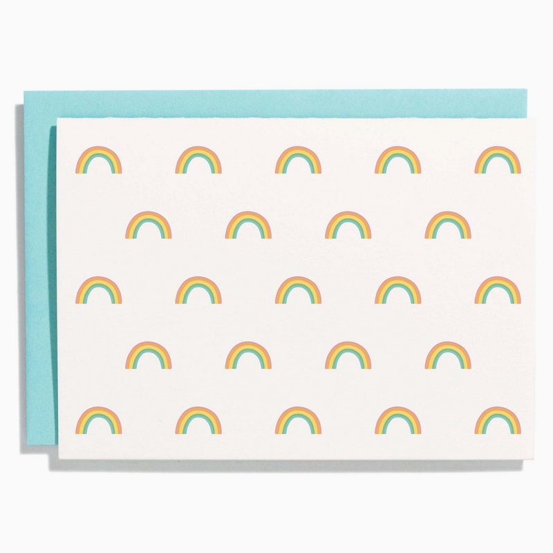 Rainbow Pattern Letterpress Card Box Set