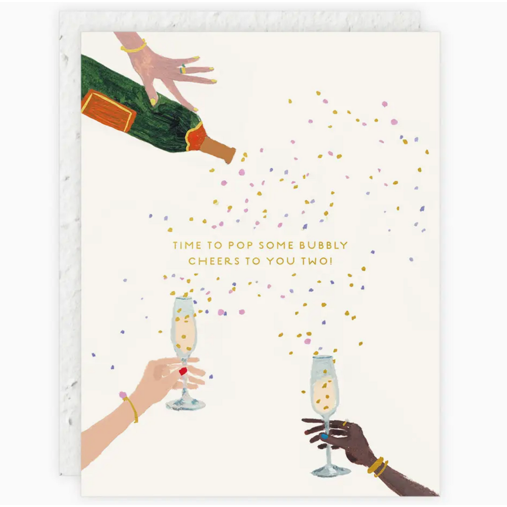 Pop Some Bubbly Wedding + Engagement Card
