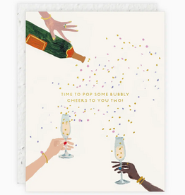Pop Some Bubbly Wedding + Engagement Card