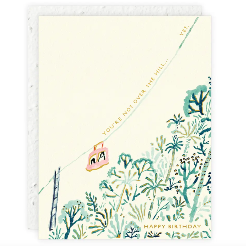 Over The Hill Birthday Card