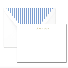 Thank You Blue Pinstripe Note Set