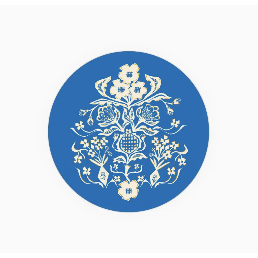 Blue Flower Bouquet Coaster