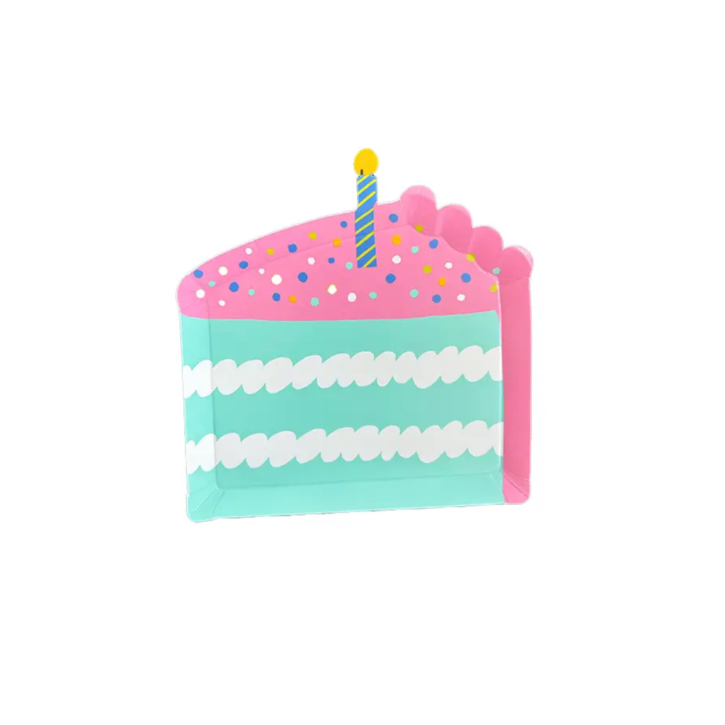 It's A Birthday Cake Slice Canape Plates