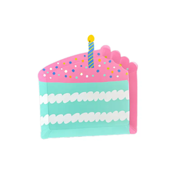 It's A Birthday Cake Slice Canape Plates
