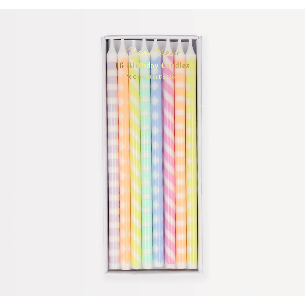 Pastel Patterned Candles
