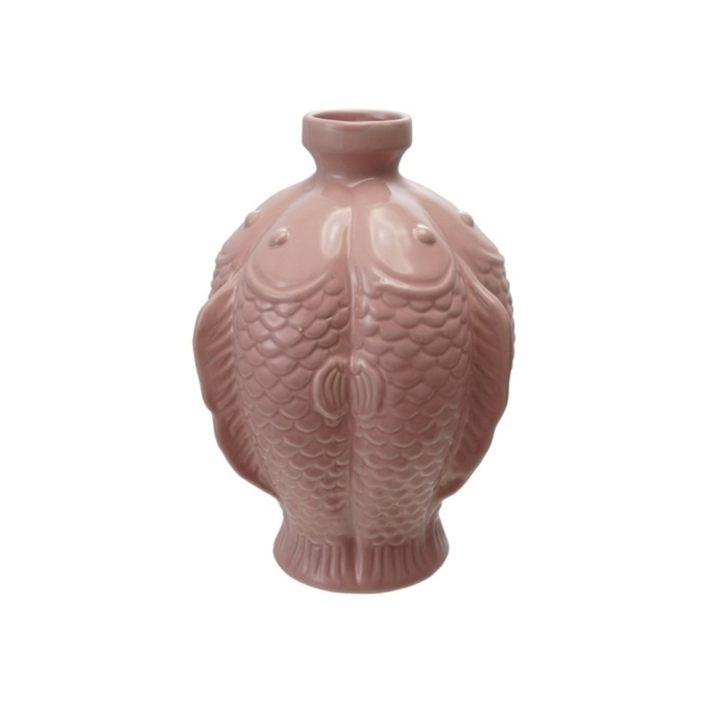 Stoneware Fish Vase