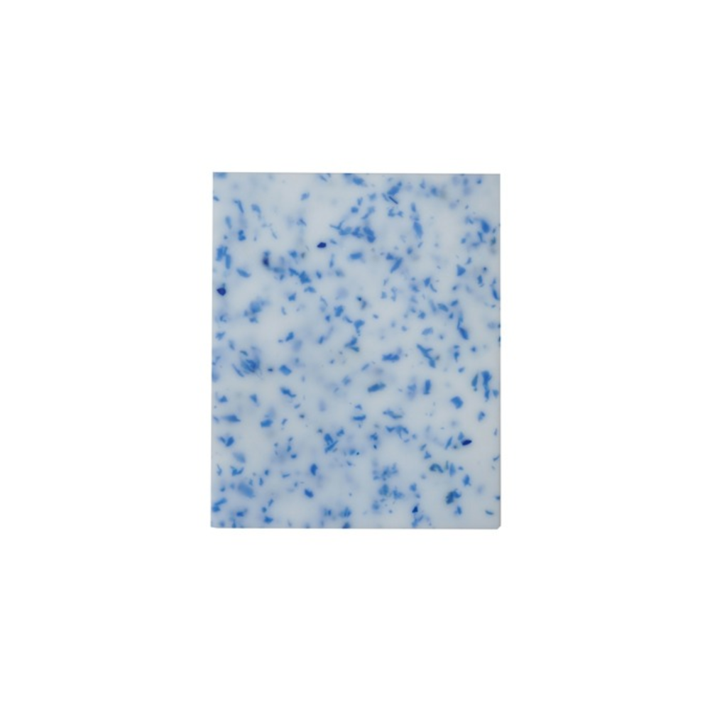 Blue Speckled Rectangle Plastic Cutting Board