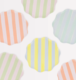 Pastel Stripe Dinner Plates