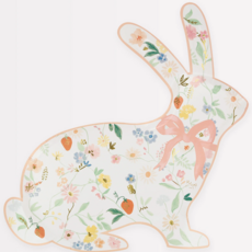 Elegant Floral Bunny Shaped Plates