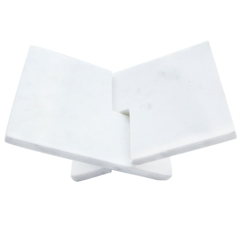 Marble Book  Holder White