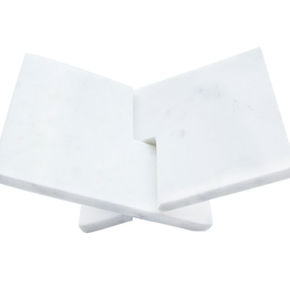 Marble Book  Holder White