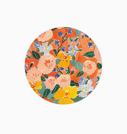 Red + Orange Floral Coaster