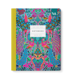 Large Floral Peacock Premium Exercise Book