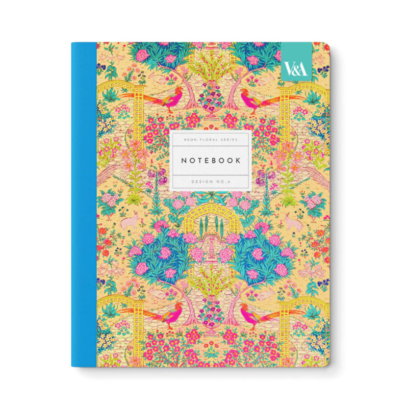 Neon Floral Ornate Garden Premium Exercise Book