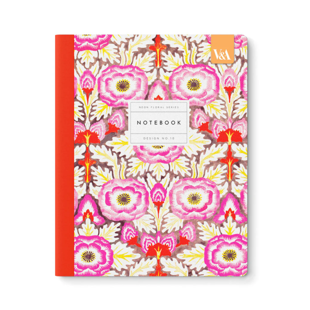Neon Floral Symmetrical Primrose Premium Exercise Book
