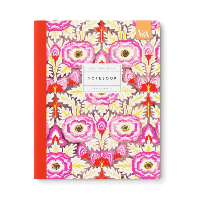 Neon Floral Symmetrical Primrose Premium Exercise Book
