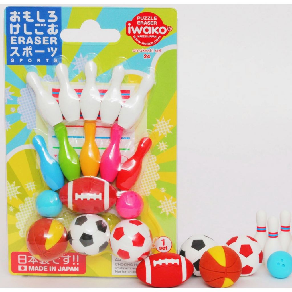 Sports Puzzle Eraser Set
