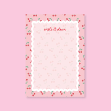 Pink Cherry Write It Down Notepad