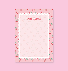 Pink Cherry Write It Down Notepad