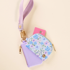 Garden Blue Dynamic Duo Pouch Wristlet