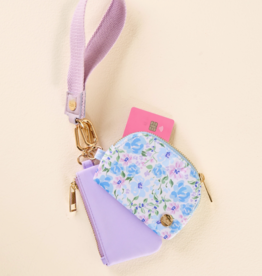 Garden Blue Dynamic Duo Pouch Wristlet