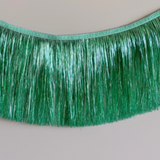 Mermaid Green Tinsel Fringe Garland
